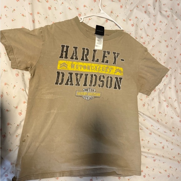 Harley-Davidson Kids Beige and Yellow T-Shirt - Picture 1 of 3